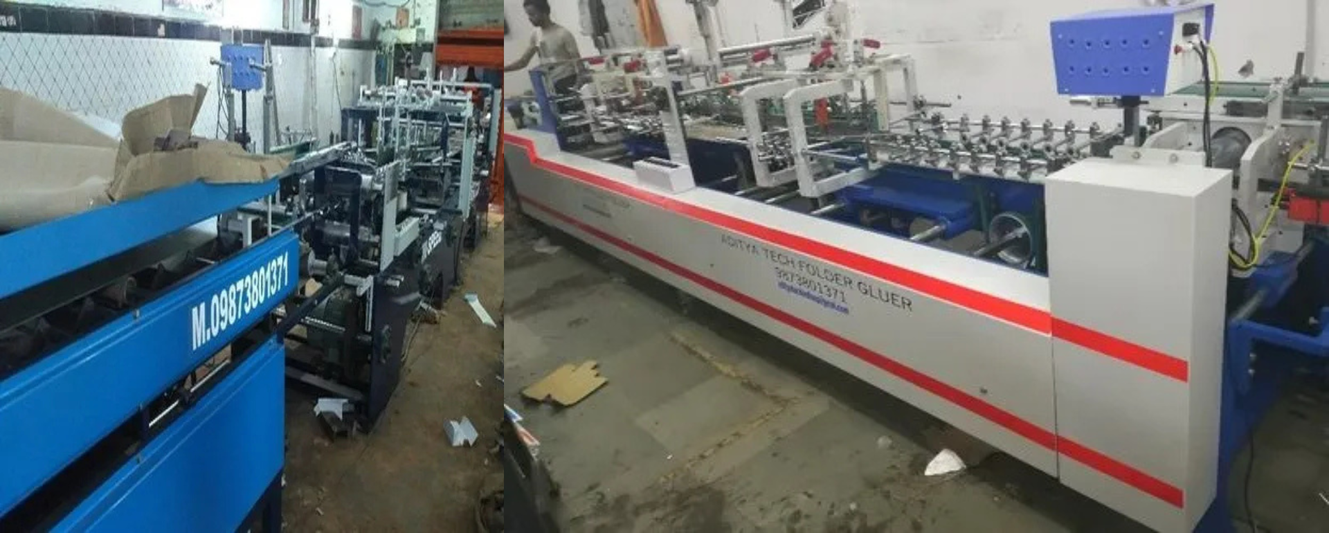 Corrugated Box Pasting Machine Manufacturing Unit Delhi